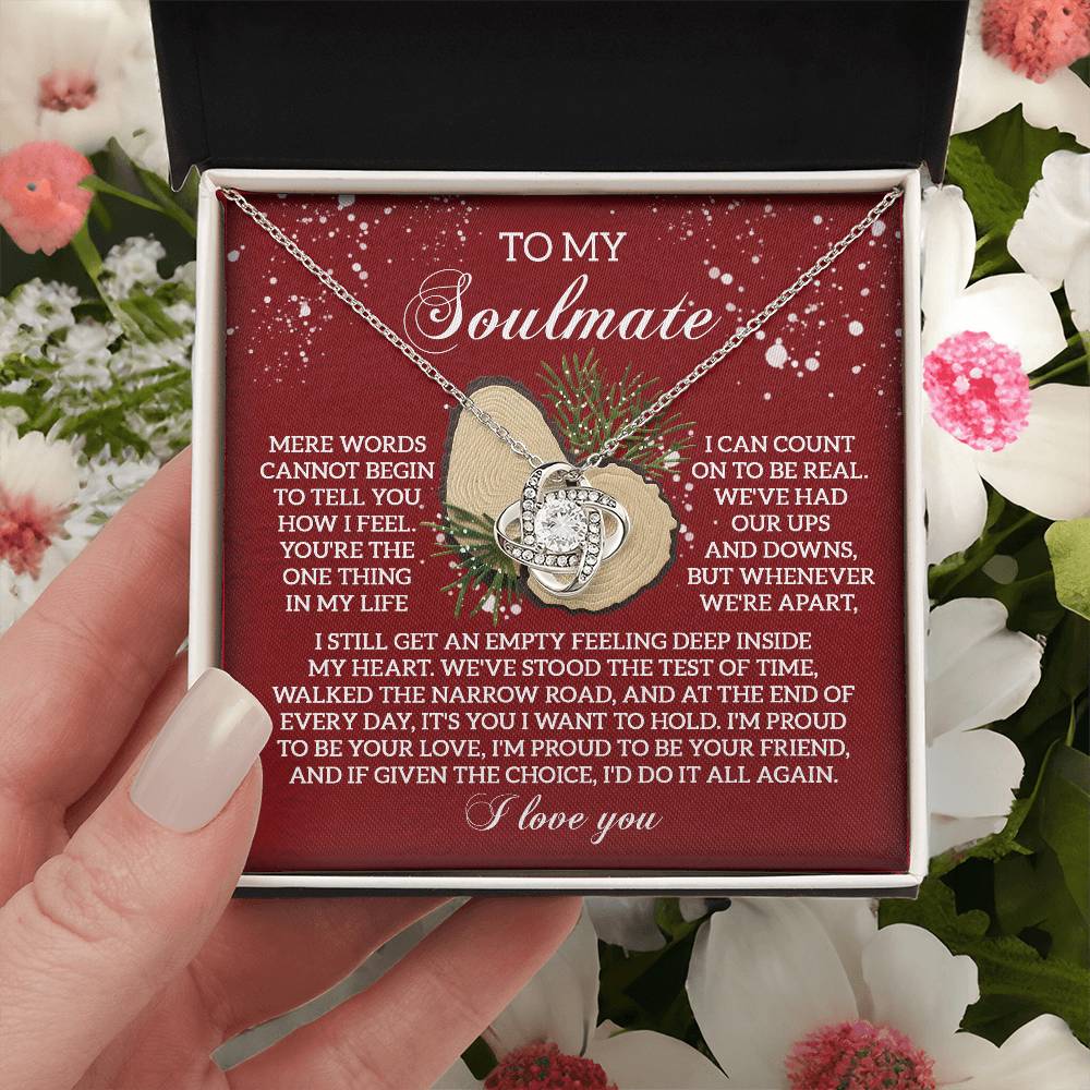 To My Soulmate Necklace, Great Wife Christmas Gifts, Christmas Jewelry For Women, Christmas Gift For Wives