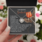 To My Beautiful Soulmate Necklace, Birthdays Gifts For Girlfriend, Valentine's Day Gifts, Romantic Valentine's Day Gift, Gold Necklace For Girlfriend