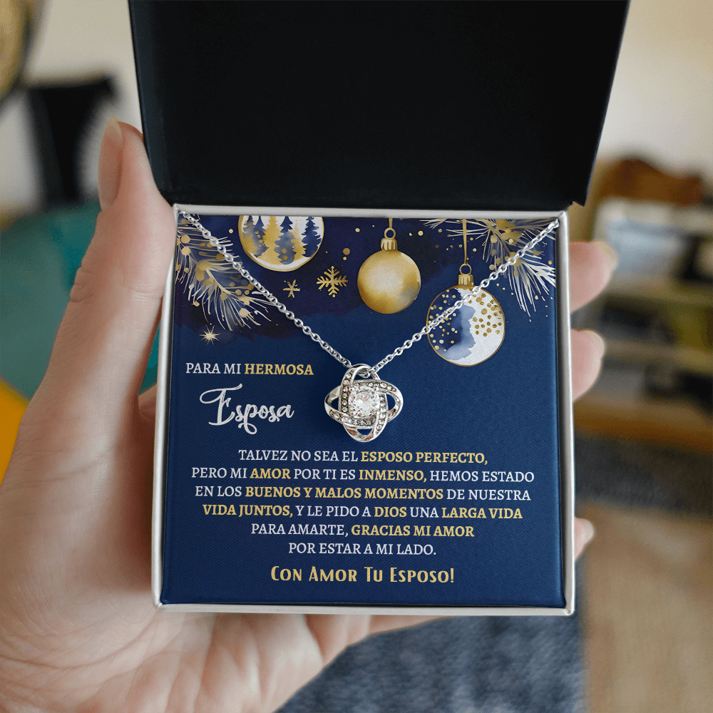 Regalos Para Esposa Personalizado, Regalos De Navidad Para Mi Esposa - Love Knot - ESNA_BR2_MT11_3