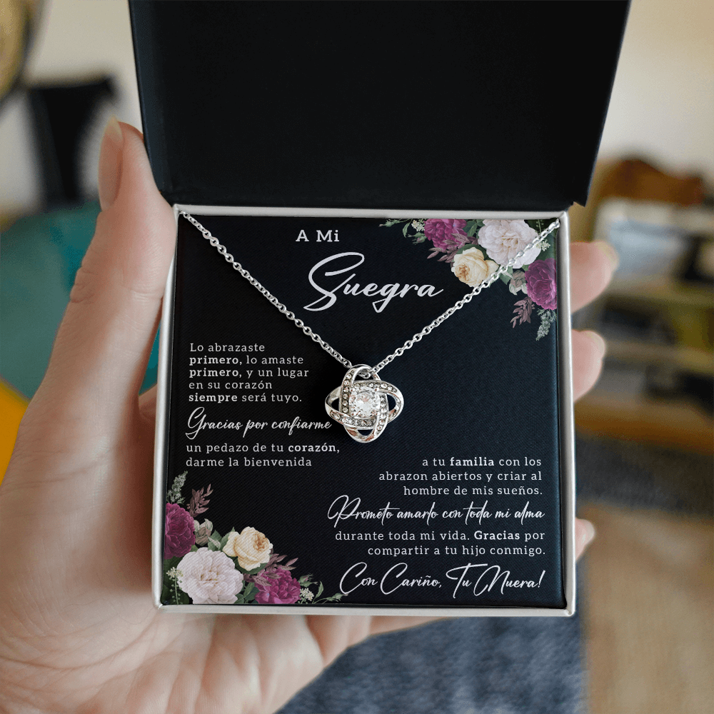 Suegra Gifts In Spanish, Regalo Para Suegra En Navidad - Love Knot - SUEG_BR2_NLNM5_3
