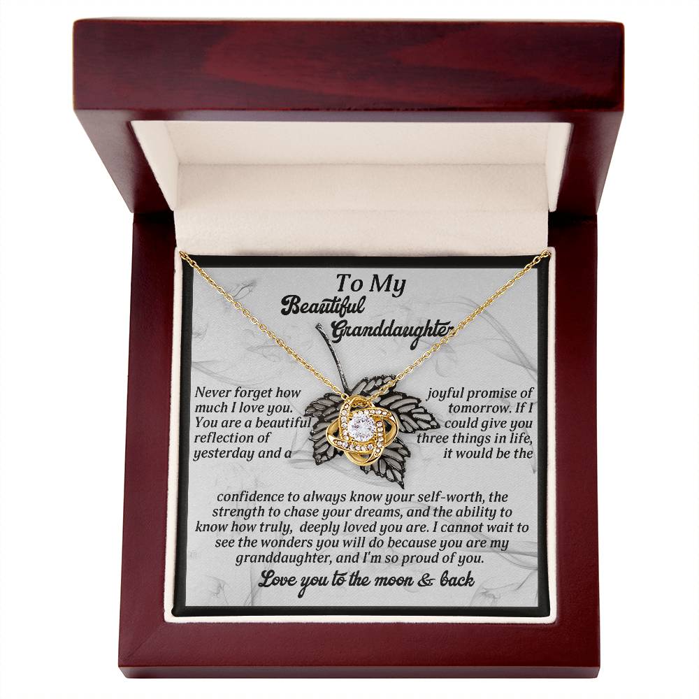 To My Beautiful Granddaughter Necklace, To My Granddaughter Necklace From Grandpa, Valentine Card Granddaughter, Grandpa And Granddaughter Necklace