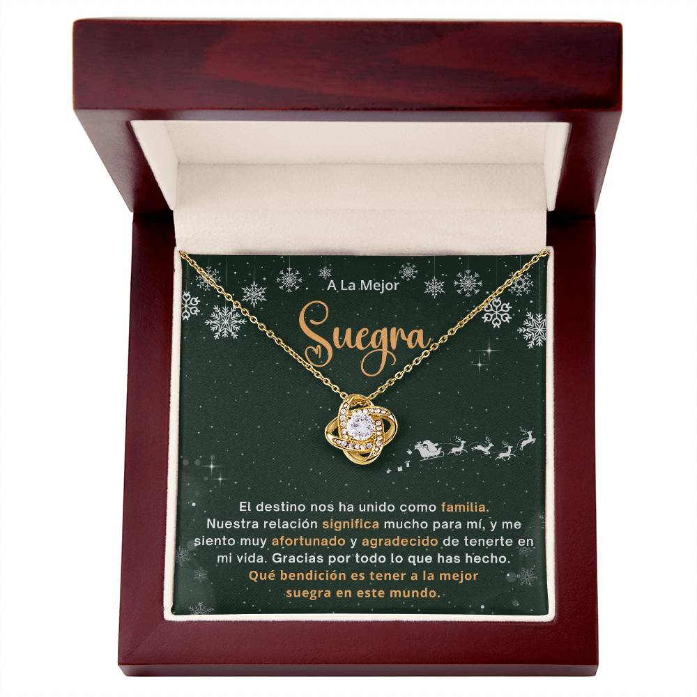 Regalo De Navidad Para Mi Suegra, Un Regalo Unico Para El Amor De Mi Vida -  Love Knot - SUEG_BR2_NLNM10_2