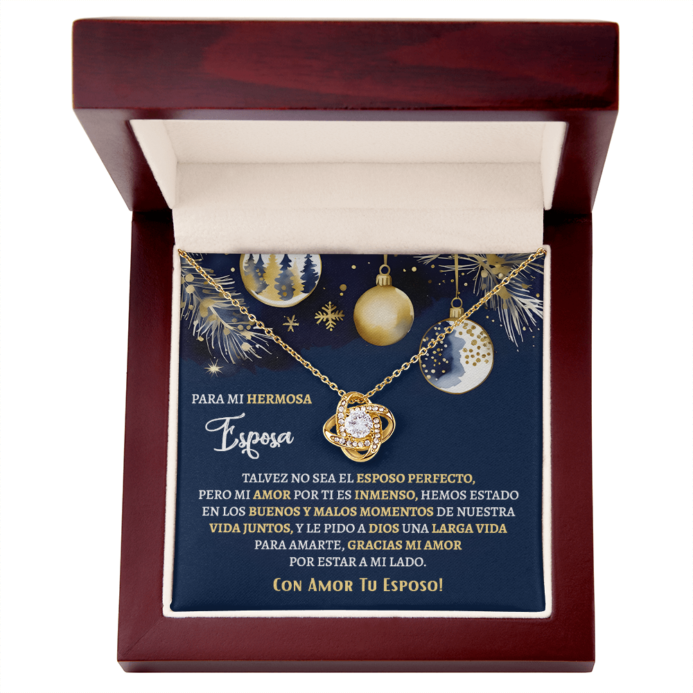 Regalos Para Esposa Personalizado, Regalos De Navidad Para Mi Esposa - Love Knot - ESNA_BR2_MT11_3