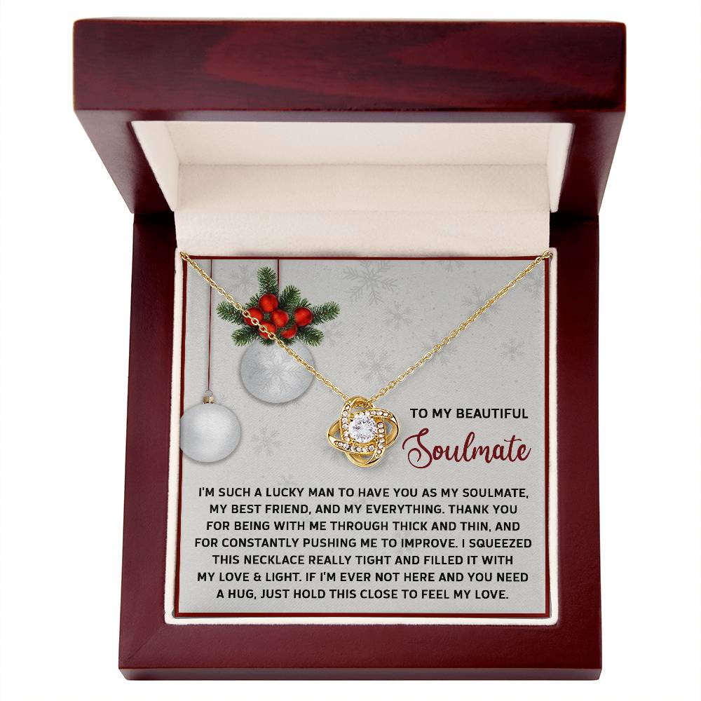 To My Beautiful Soulmate Necklace, Soulmate Necklace Women, Christmas Gift For Girlfriend, Womens Christmas Ideas