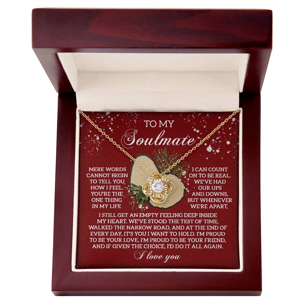 To My Soulmate Necklace, Great Wife Christmas Gifts, Christmas Jewelry For Women, Christmas Gift For Wives