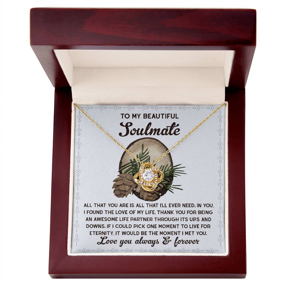 To My Beautiful Soulmate Necklace, My Soulmate Gifts For Her, Christmas Gifts Ideas For Wife, Christmas Presents For Her