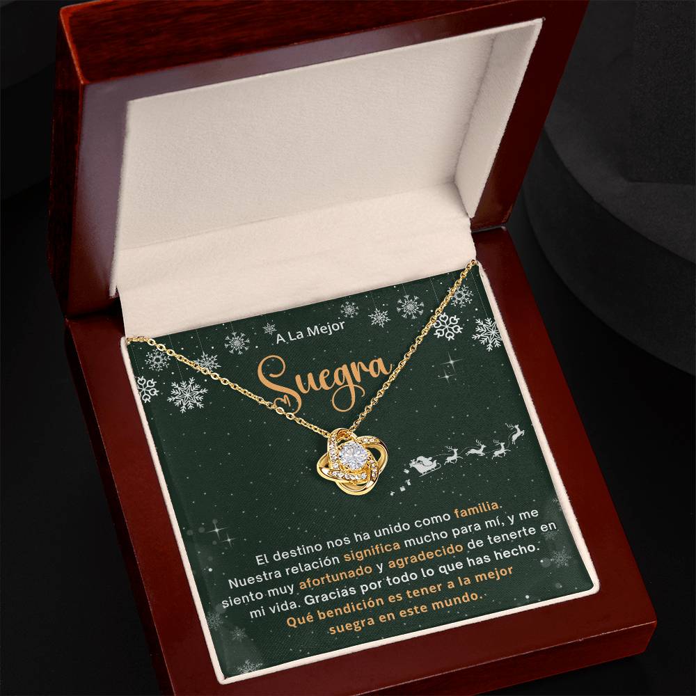 Regalo De Navidad Para Mi Suegra, Un Regalo Unico Para El Amor De Mi Vida -  Love Knot - SUEG_BR2_NLNM10_2