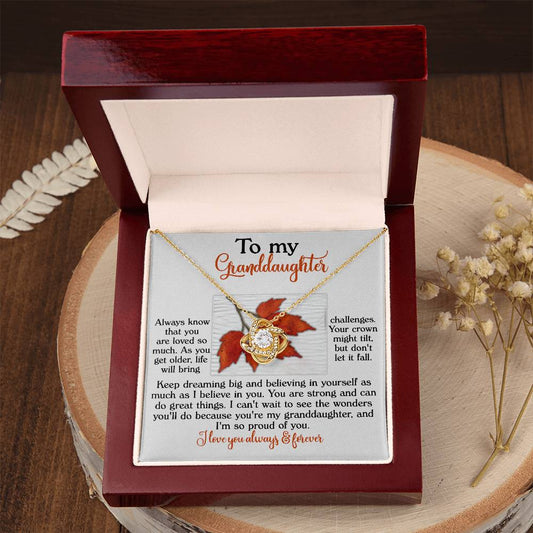 To My Granddaughter Necklace, Gifts Valentines Day For Granddaughter, Grandmother Granddaughter Necklace, Papa Necklace For Granddaughter