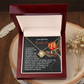 To My Beautiful Soulmate Necklace, Birthdays Gifts For Girlfriend, Valentine's Day Gifts, Romantic Valentine's Day Gift, Gold Necklace For Girlfriend
