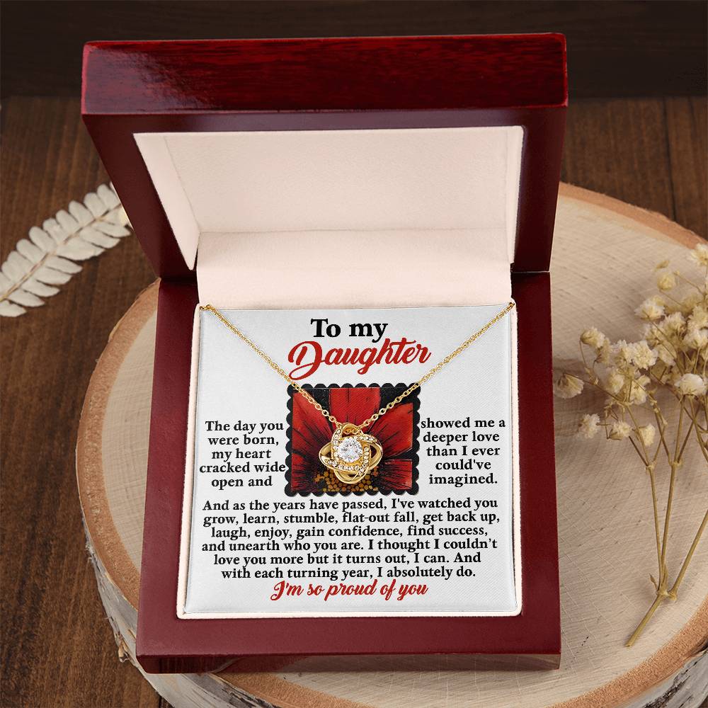 To My Daughter Necklace From Dad, Dad And Daughter Gifts, Necklace From Mom To Daughter