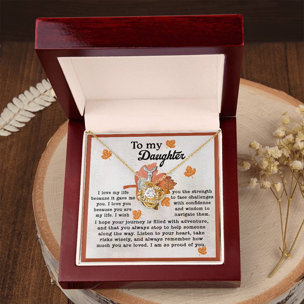 To My Daughter From Dad Necklace, Gifts For Daughter From Mom, Dad Necklace From Daughter