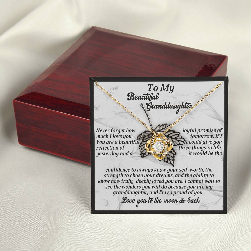 To My Beautiful Granddaughter Necklace, To My Granddaughter Necklace From Grandpa, Valentine Card Granddaughter, Grandpa And Granddaughter Necklace