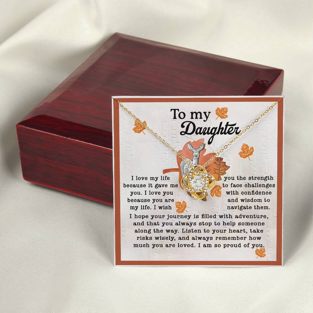 To My Daughter From Dad Necklace, Gifts For Daughter From Mom, Dad Necklace From Daughter