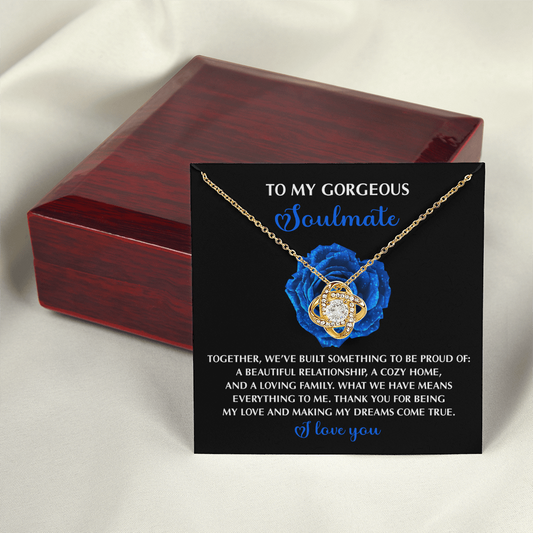 To My Gorgeous Soulmate Necklace, Necklaces For My Girlfriend, To My Soulmate Necklace, Valentine For Her Gift, Sentimental Gifts For Girlfriend