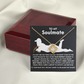 To My Soulmate Necklace, Best Valentine Gifts For Wife, To My Wife Valentine's Day Gift, Valentine's Day Necklace For Her, Valentine Birthday Gifts