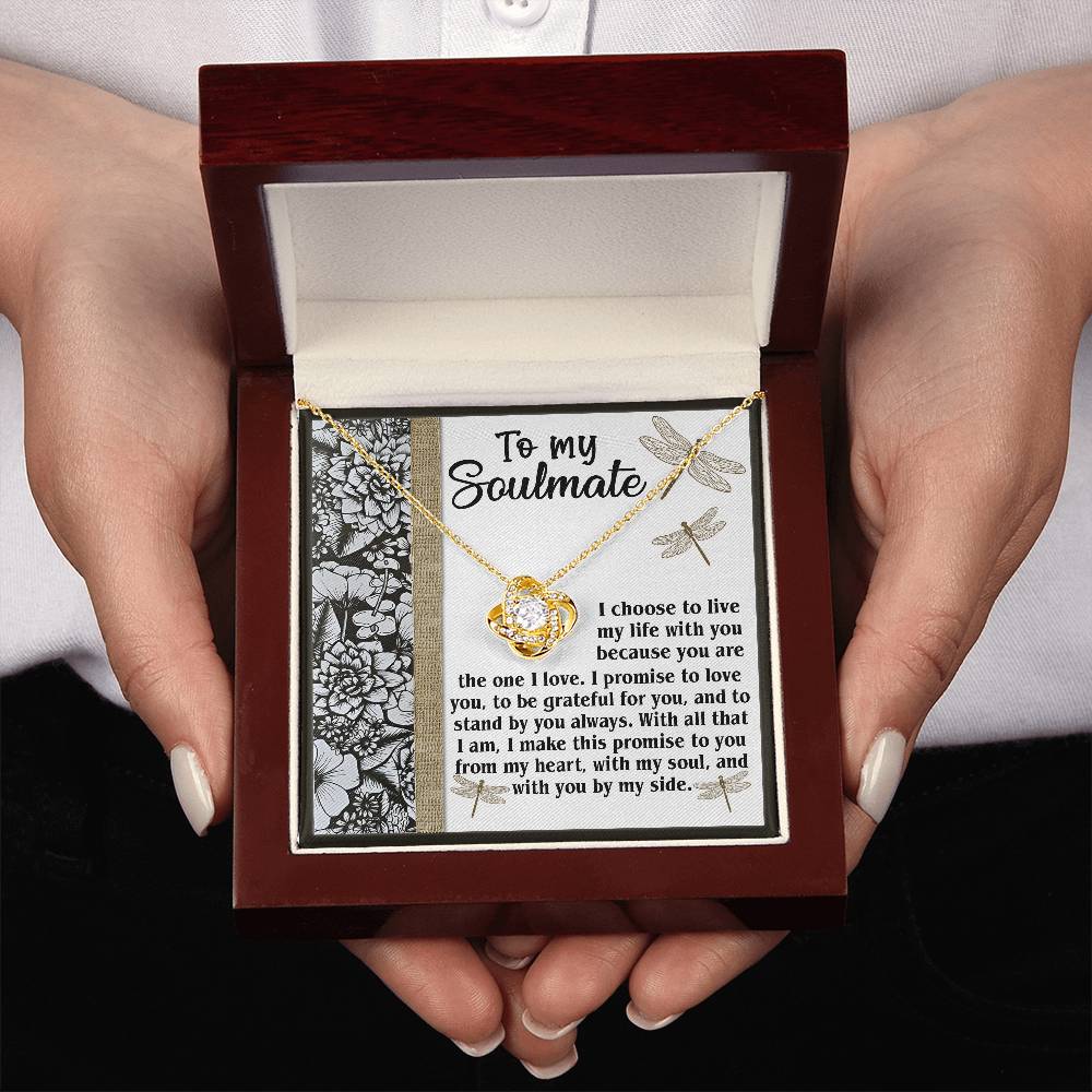 To My Soulmate Necklace For Women, Funny Gifts For Girlfriend, Soulmate Necklace For Her