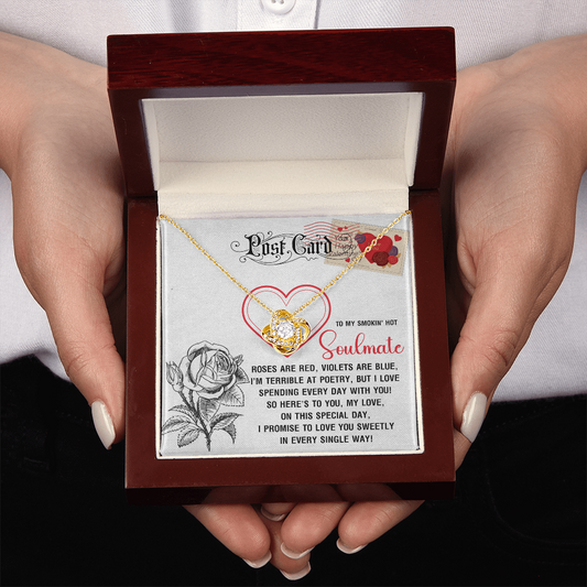 To My Smokin' Hot Soulmate Necklace, San Valentine Gift For Her, Valentine Presents For Women, Soulmate Gifts For Her, Valentine Gifts For Women