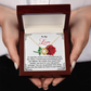 To My Love Necklace, Valentine Gift For Wife, Valentine's Necklace For Her, Valentine Gift For Wife From Husband, Necklace For My Girlfriend