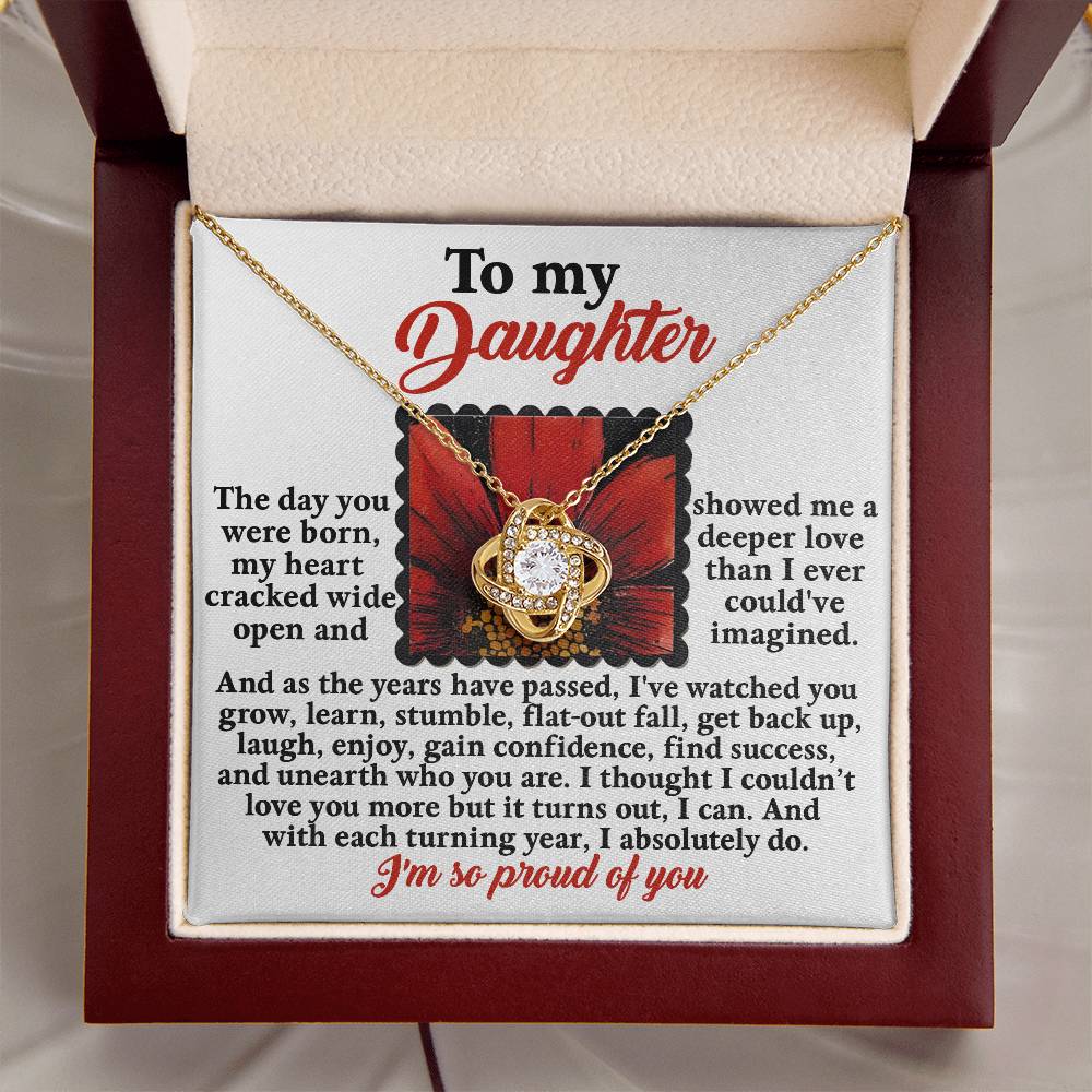 To My Daughter Necklace From Dad, Dad And Daughter Gifts, Necklace From Mom To Daughter