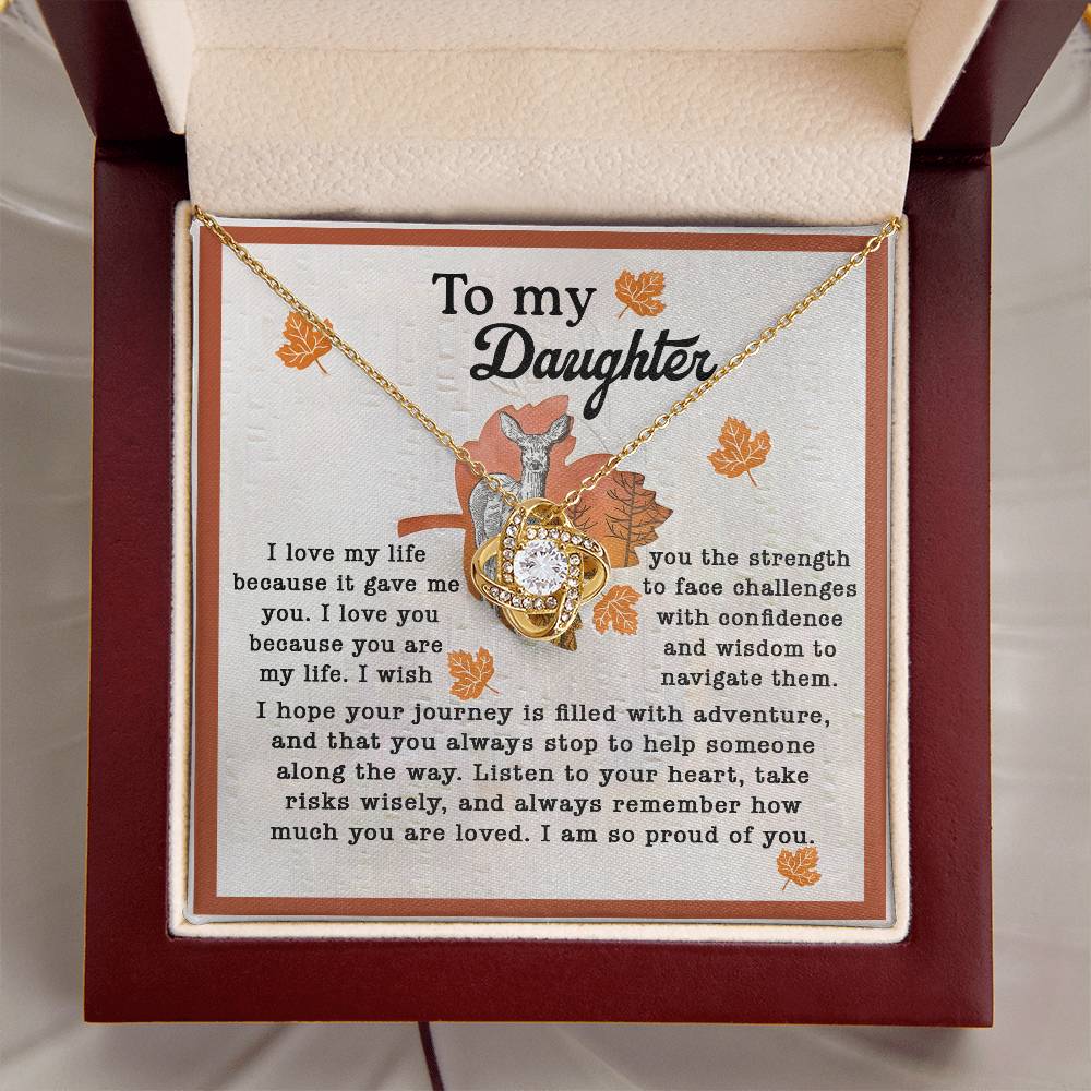 To My Daughter From Dad Necklace, Gifts For Daughter From Mom, Dad Necklace From Daughter