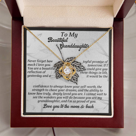 To My Beautiful Granddaughter Necklace, To My Granddaughter Necklace From Grandpa, Valentine Card Granddaughter, Grandpa And Granddaughter Necklace