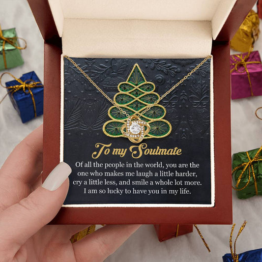 To My Soulmate Necklace, Christmas Gift For Girlfriend, Christmas Gifts Ideas For Wife, Soulmate Necklace Women