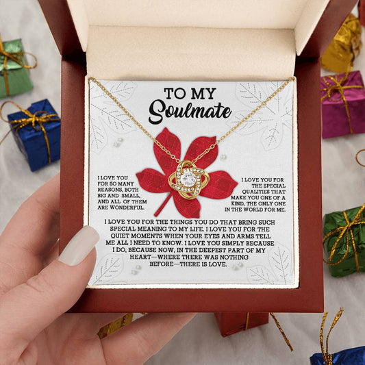 To My Soulmate Necklace For Women Future Wife Necklace, Necklace For Wife From Husband