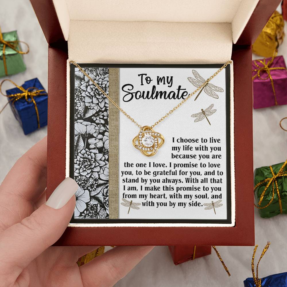 To My Soulmate Necklace For Women, Funny Gifts For Girlfriend, Soulmate Necklace For Her