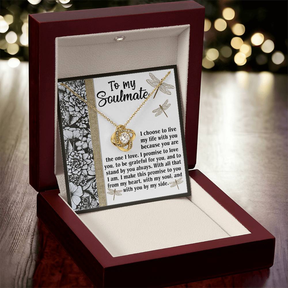 To My Soulmate Necklace For Women, Funny Gifts For Girlfriend, Soulmate Necklace For Her