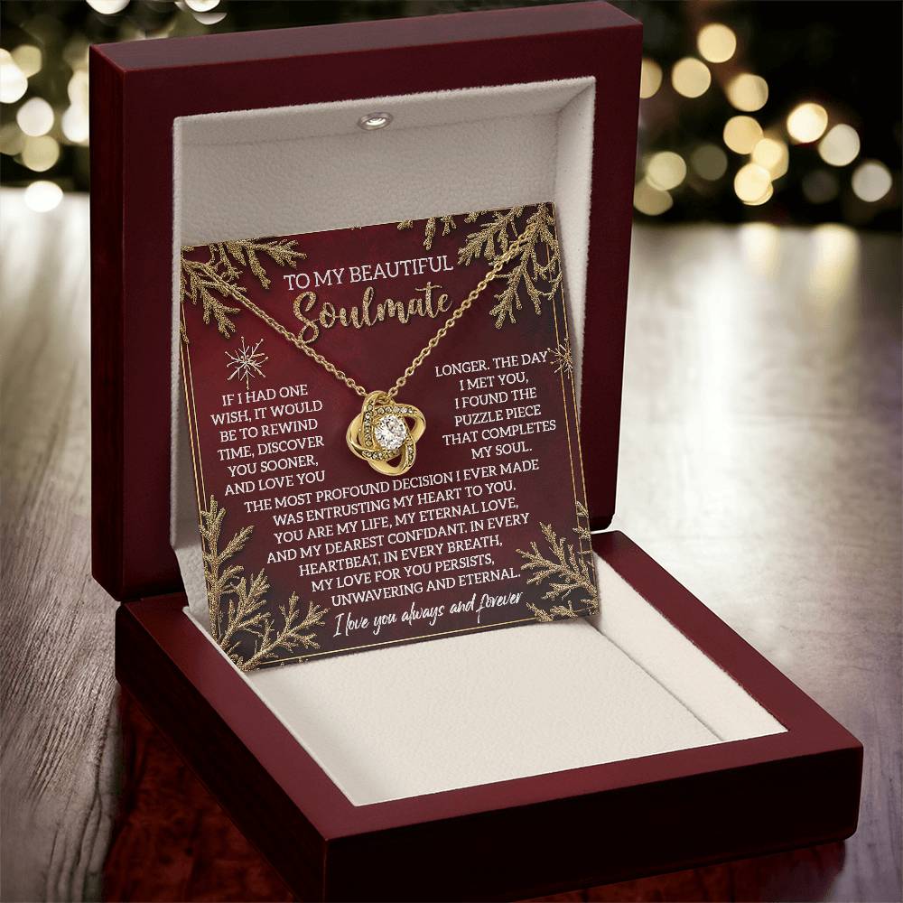 To My Beautiful Soulmate Necklace, Christmas Ideas For Woman, Christmas Gift Ideas 2024, Girlfriend Christmas Gifts 2024