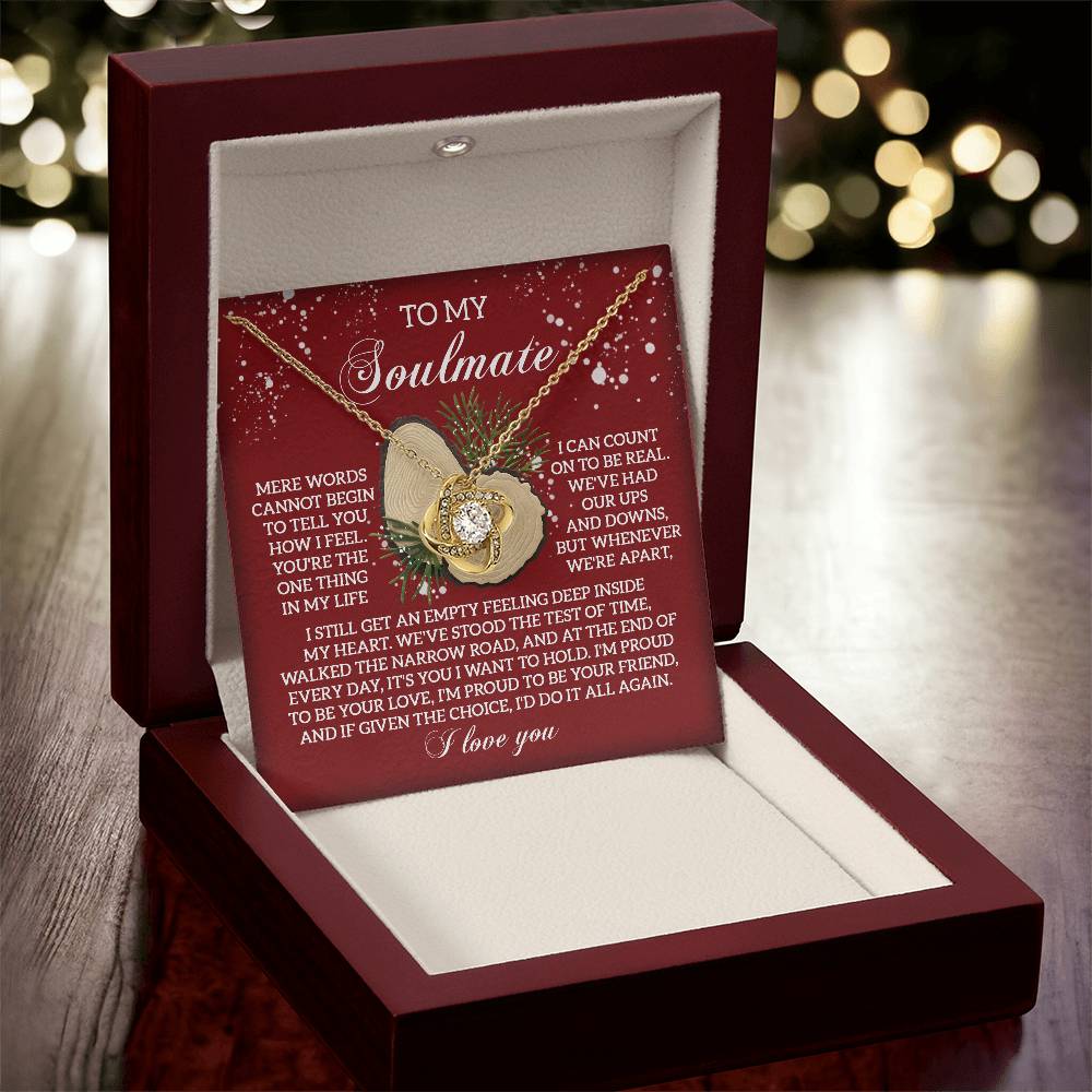 To My Soulmate Necklace, Great Wife Christmas Gifts, Christmas Jewelry For Women, Christmas Gift For Wives