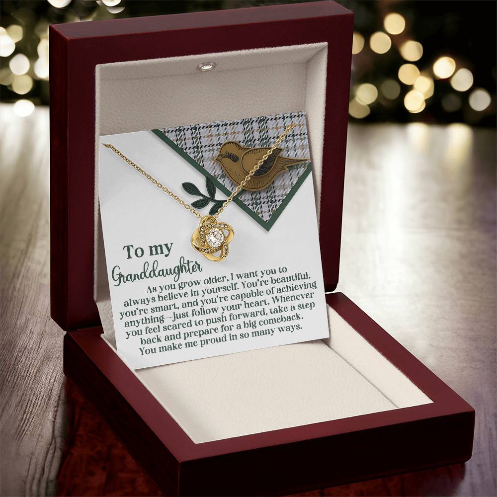 To My Granddaughter Necklace, Granddaughter Gifts From Grandma, To My Granddaughter Necklace From Grandma, Granddaughter Necklace From Papa