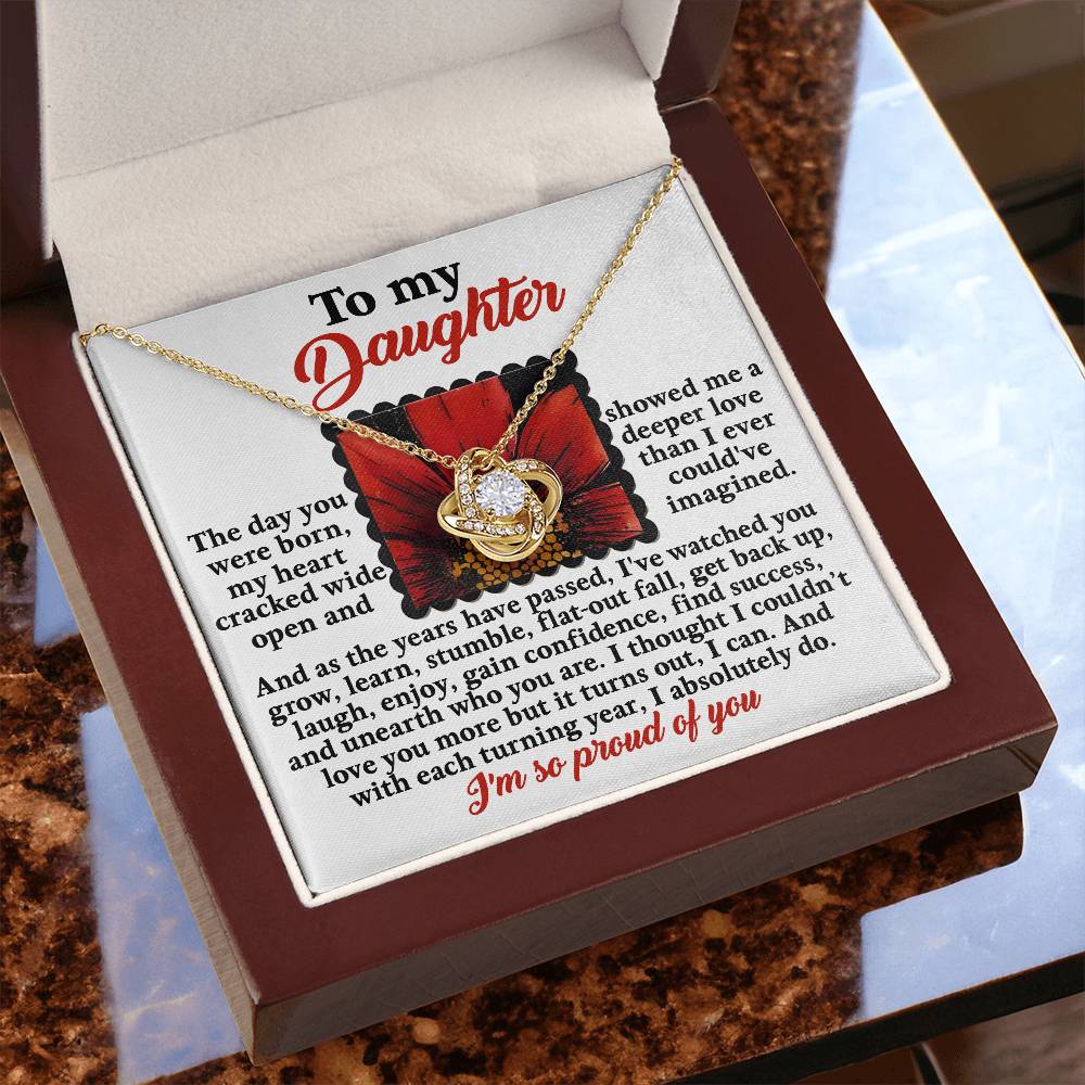 To My Daughter Necklace From Dad, Dad And Daughter Gifts, Necklace From Mom To Daughter