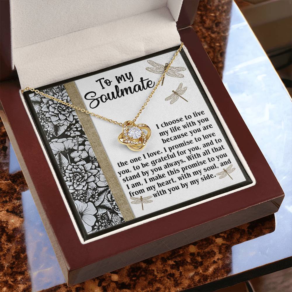 To My Soulmate Necklace For Women, Funny Gifts For Girlfriend, Soulmate Necklace For Her