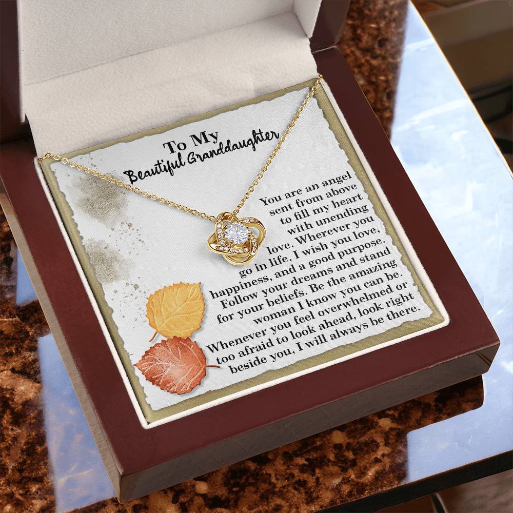 To My Beautiful Granddaughter Necklace, Granddaughter Gifts From Nana, Necklace For Granddaughter, Personalized Gifts For Granddaughter