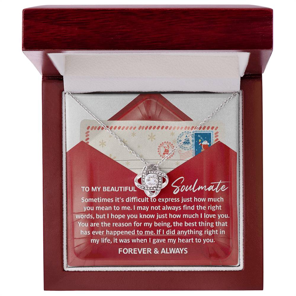 To My Beautiful Soulmate Necklace, Wife Christmas Gift, Wife Christmas Gifts, Best Christmas Gifts For Wife, Christmas For Wife