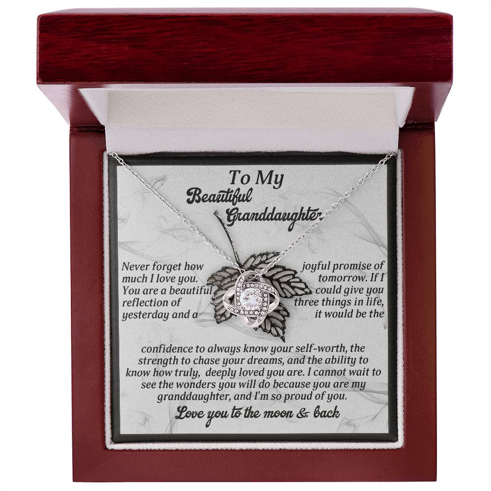 To My Beautiful Granddaughter Necklace, To My Granddaughter Necklace From Grandpa, Valentine Card Granddaughter, Grandpa And Granddaughter Necklace