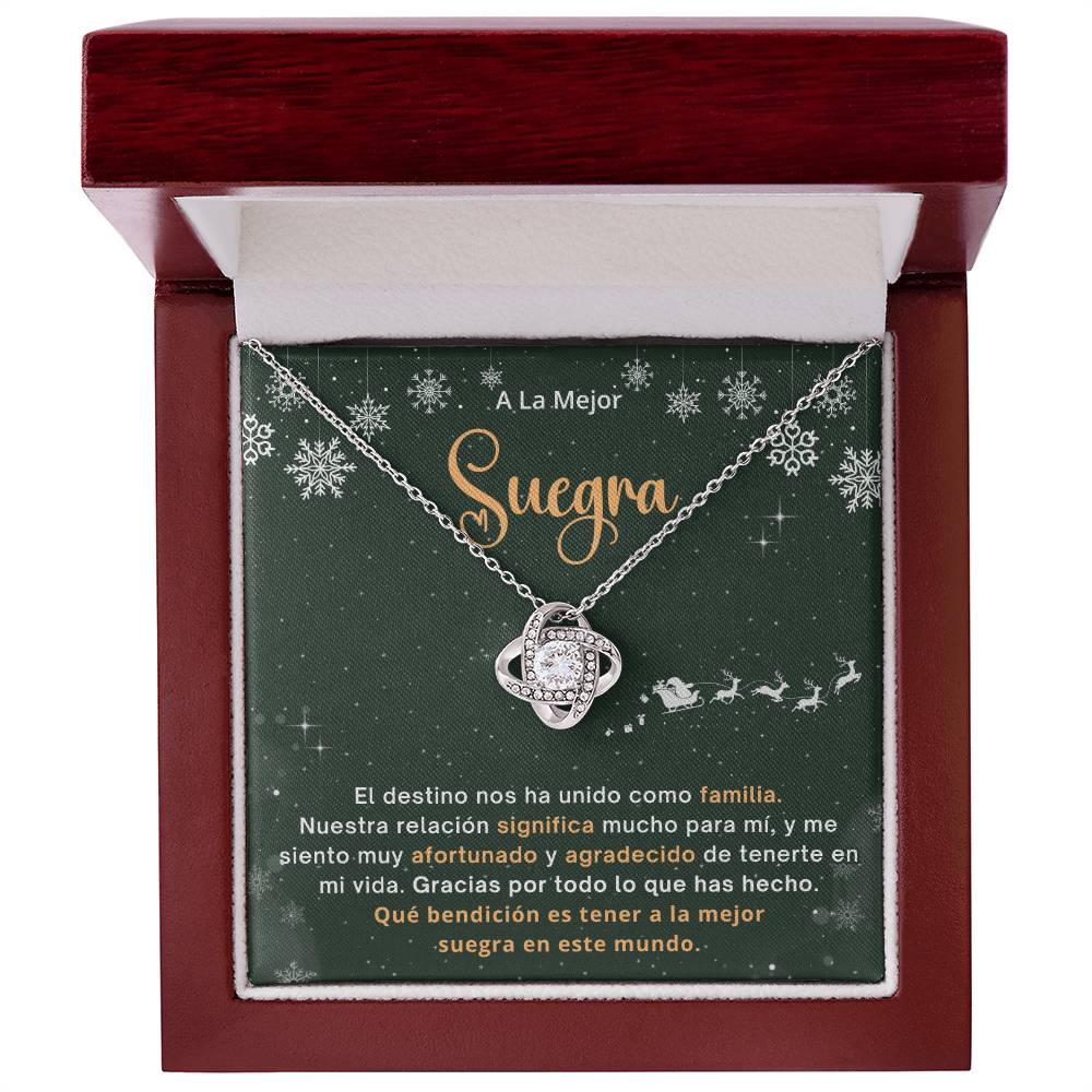 Regalo De Navidad Para Mi Suegra, Un Regalo Unico Para El Amor De Mi Vida -  Love Knot - SUEG_BR2_NLNM10_2