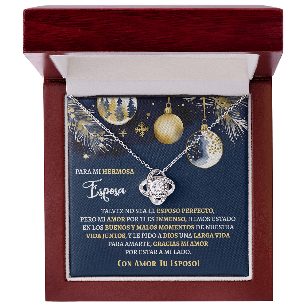 Regalos Para Esposa Personalizado, Regalos De Navidad Para Mi Esposa - Love Knot - ESNA_BR2_MT11_3