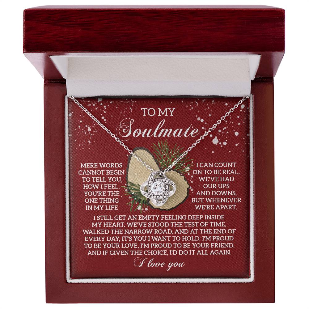 To My Soulmate Necklace, Great Wife Christmas Gifts, Christmas Jewelry For Women, Christmas Gift For Wives