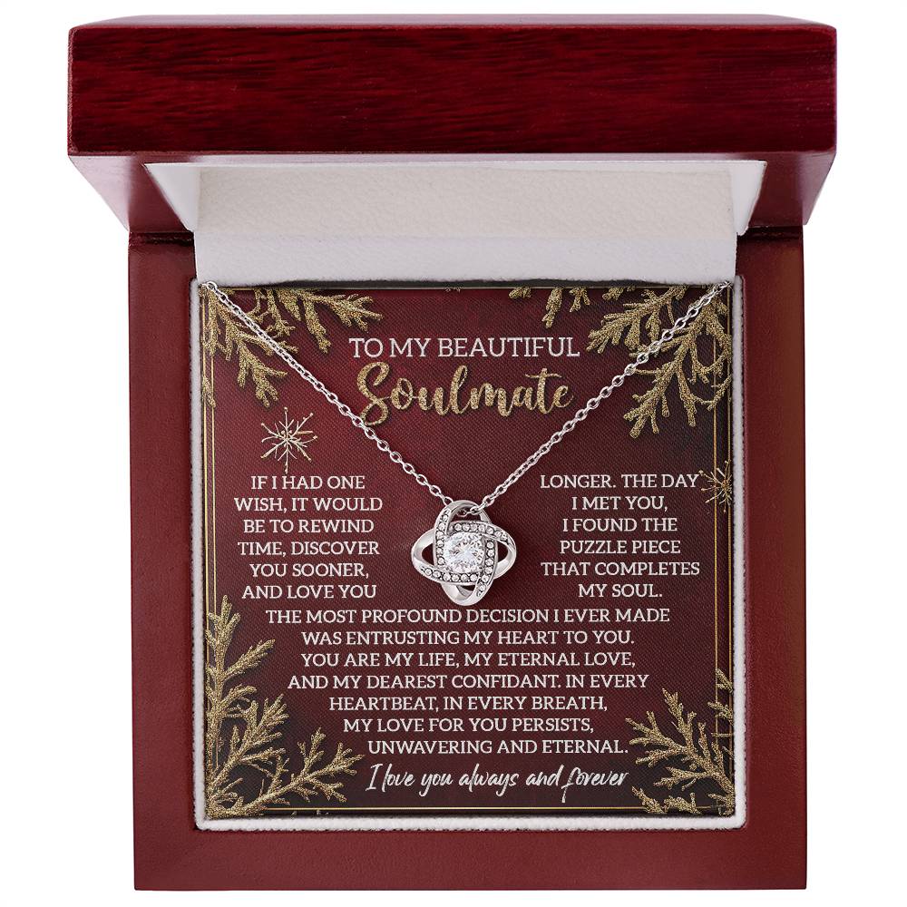 To My Beautiful Soulmate Necklace, Christmas Ideas For Woman, Christmas Gift Ideas 2024, Girlfriend Christmas Gifts 2024