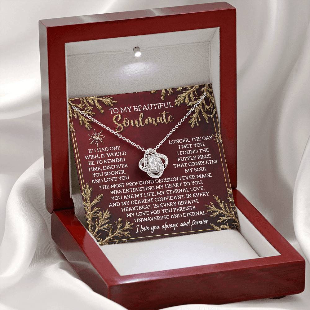 To My Beautiful Soulmate Necklace, Christmas Ideas For Woman, Christmas Gift Ideas 2024, Girlfriend Christmas Gifts 2024