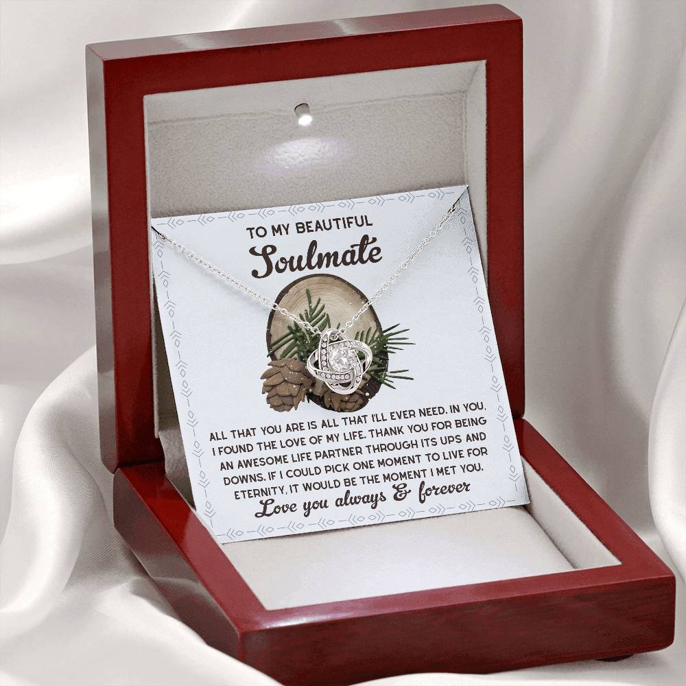 To My Beautiful Soulmate Necklace, My Soulmate Gifts For Her, Christmas Gifts Ideas For Wife, Christmas Presents For Her