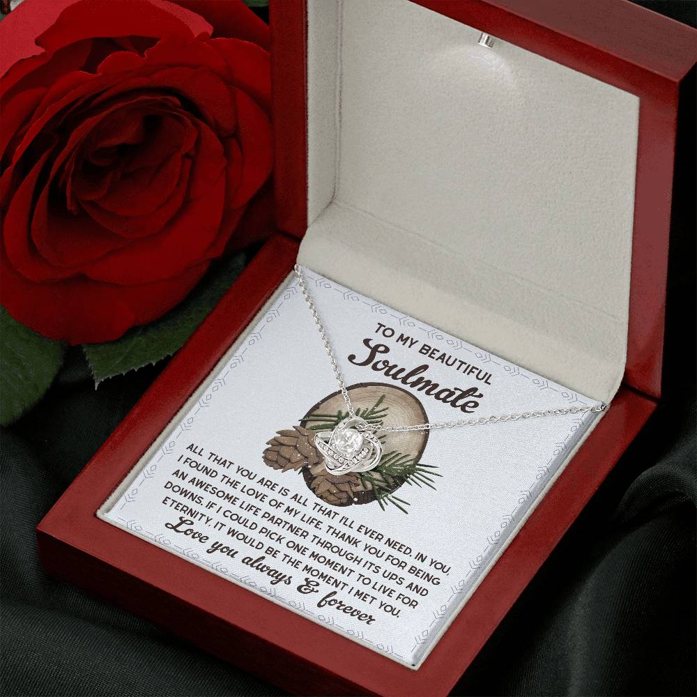 To My Beautiful Soulmate Necklace, My Soulmate Gifts For Her, Christmas Gifts Ideas For Wife, Christmas Presents For Her