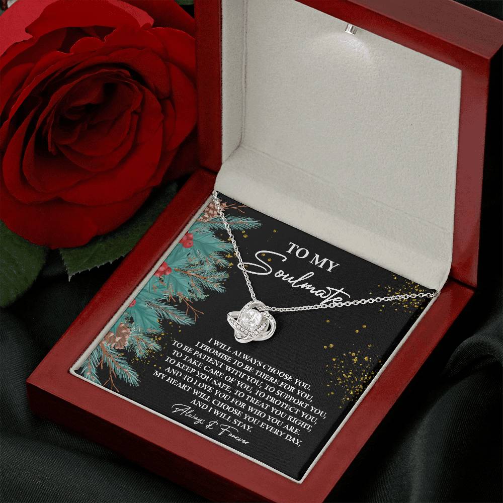 To My Soulmate Necklace, Christmas For Her, Best Christmas Gifts For My Wife, Good Gifts For Girlfriend For Christmas, Christmas For Wife