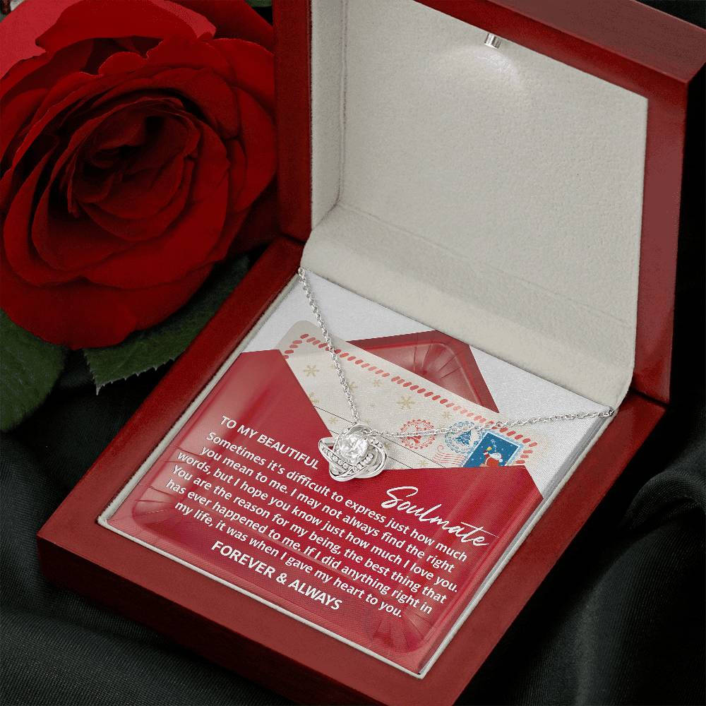 To My Beautiful Soulmate Necklace, Wife Christmas Gift, Wife Christmas Gifts, Best Christmas Gifts For Wife, Christmas For Wife