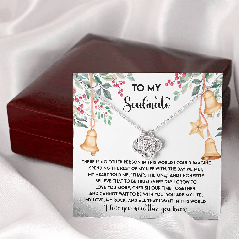 To My Soulmate Necklace, Christmas Gift Ideas 2024, Christmas For Her, Wife's Christmas Gift, Christmas Presents Women