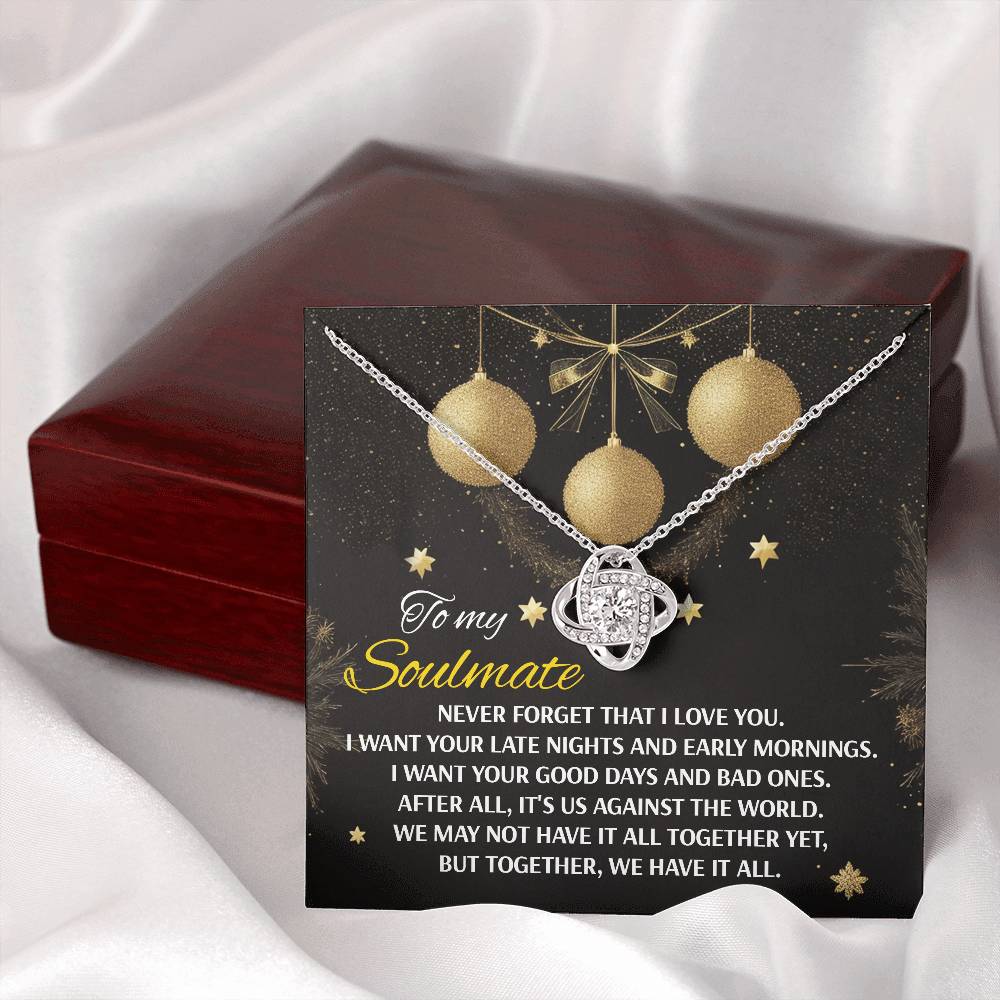 To My Soulmate Necklace, Christmas Presents For Women, Christmas Gift Ideas 2024, Gifts For Husband From Wife Unique Christmas