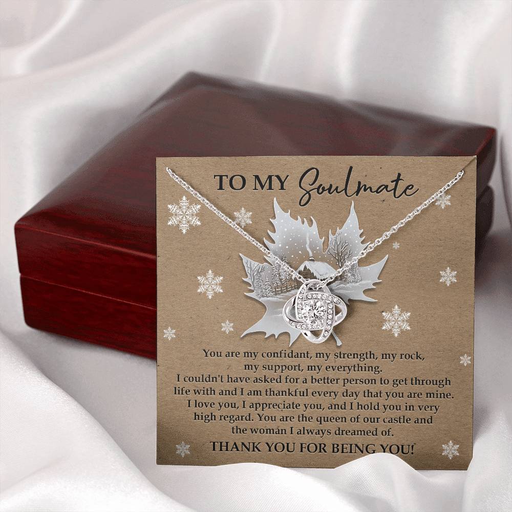 To My Soulmate Necklace, Soulmate Gifts For Her, Christmas Presents For Girlfriend, Christmas Present For Girlfriend, Christmas For Wife