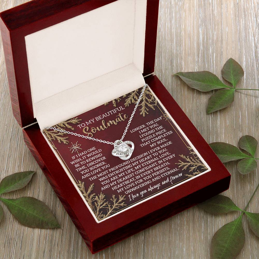 To My Beautiful Soulmate Necklace, Christmas Ideas For Woman, Christmas Gift Ideas 2024, Girlfriend Christmas Gifts 2024